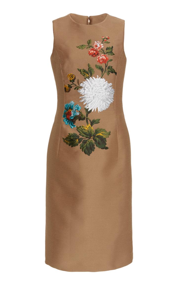 Moda Operandi Oscar De La Renta Sleeveless Floral Shift Dress