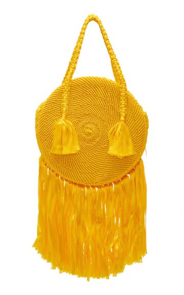 Fiona Ferrer Leoni Mini Circle Fringe Top Handle