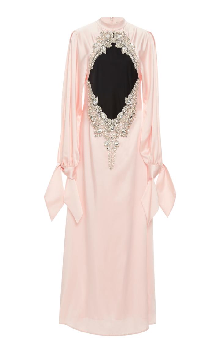 Christopher Kane Diamond Satin Maxi Dress