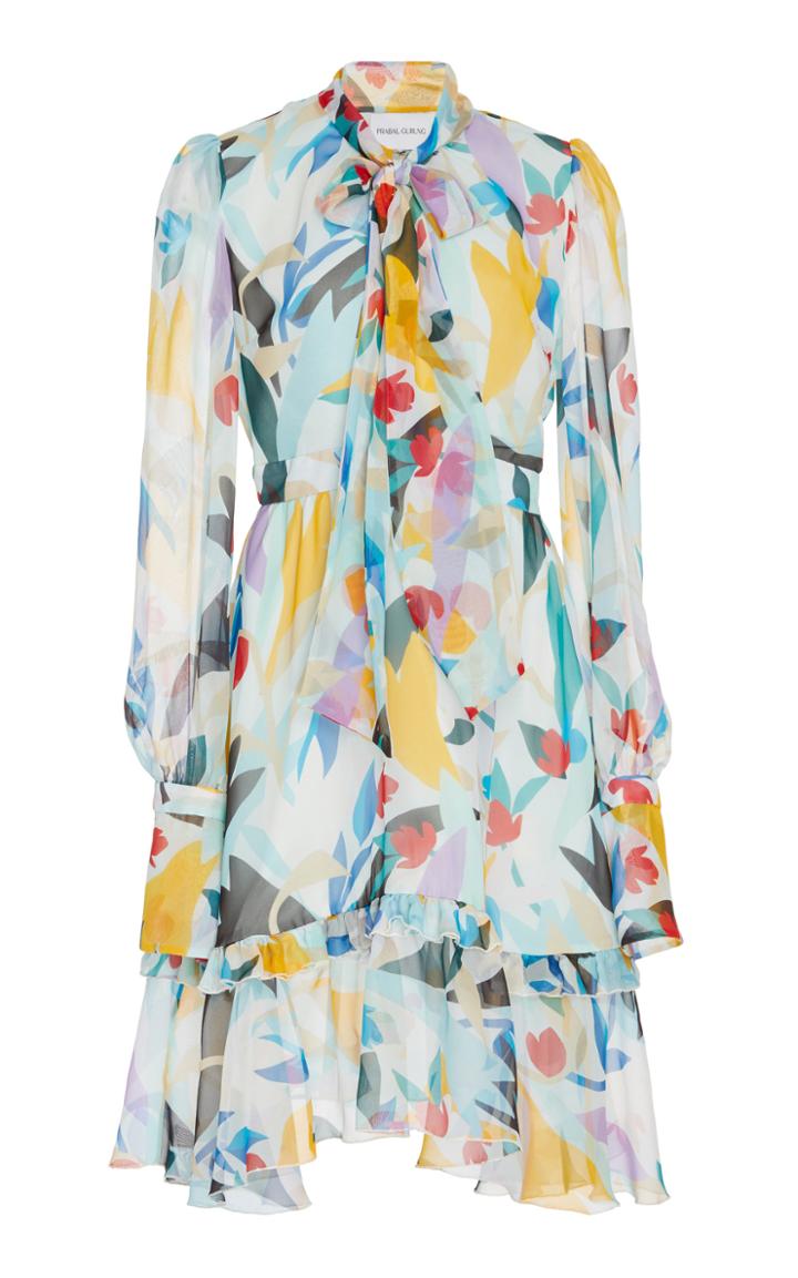 Prabal Gurung Ruffled Chiffon Mini Dress