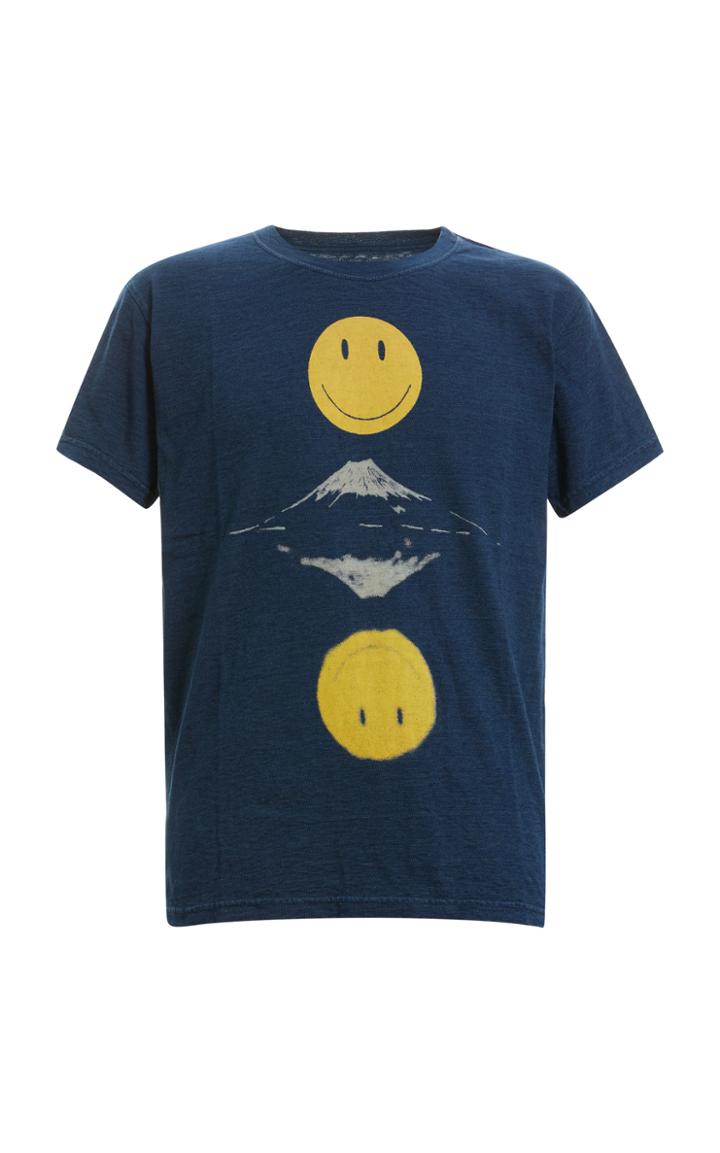 Kapital Mirrored Smile Cotton T-shirt