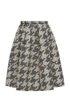 Bottega Veneta Houndstooth A-line Skirt