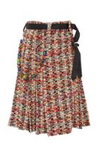 Jonathan Cohen Pleated Wool-blend Kilt Skirt