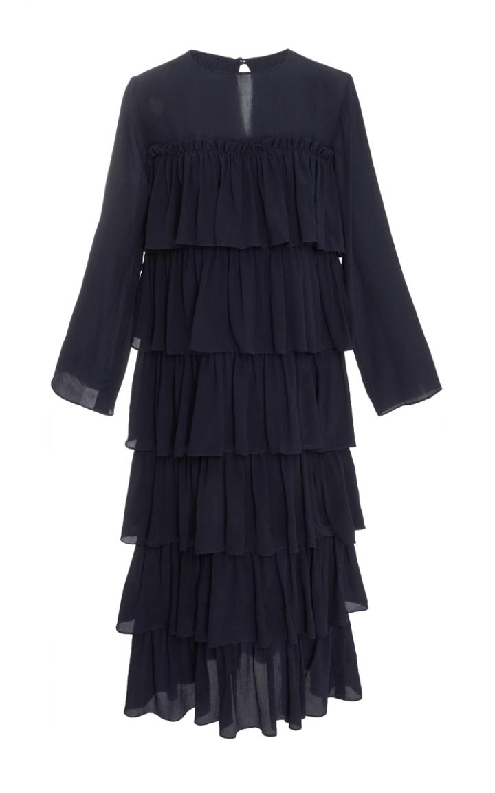 Whit Agatha Ruffle Dress