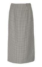 Prabal Gurung Side Slit Wool Midi Pencil Skirt