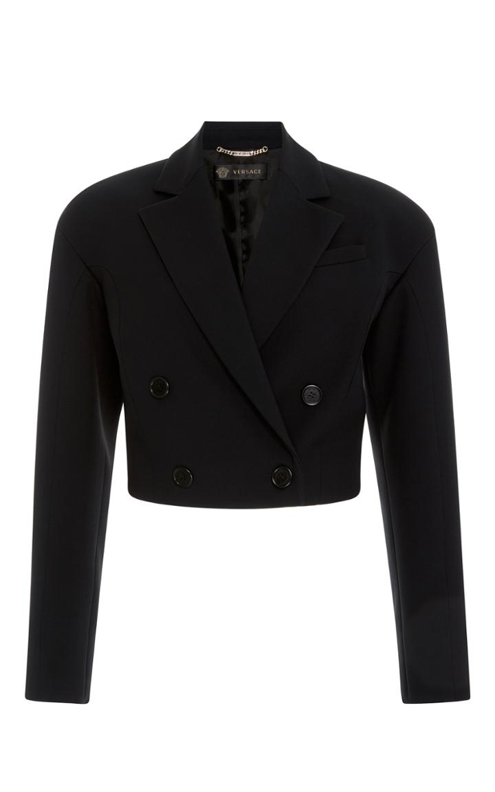 Versace Cropped Double Breasted Jacket
