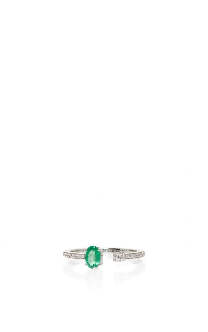Hueb Spectrum Ring With Emeralds