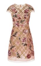 Marchesa Embroidered Tulle A-line Mini Dress