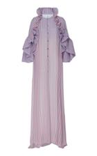 Delpozo Striped Silk Georgette Tunic