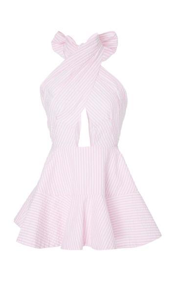 Nika Tang Luisa Wrap Peplum Top