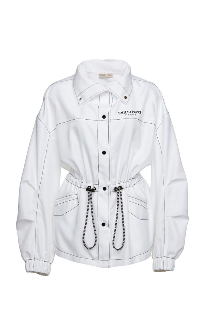Emilio Pucci Logo Collared Shell Jacket