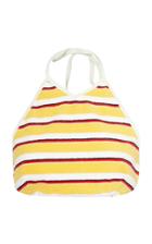 Solid & Striped Demi Striped Terry Halterneck Bikini Top