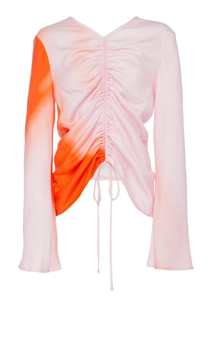 Maggie Marilyn Drawn To Me Ruched Tencel Top Size: 6