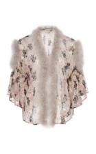 Anna Sui Black Iris Lurex Jacquard Cover-up