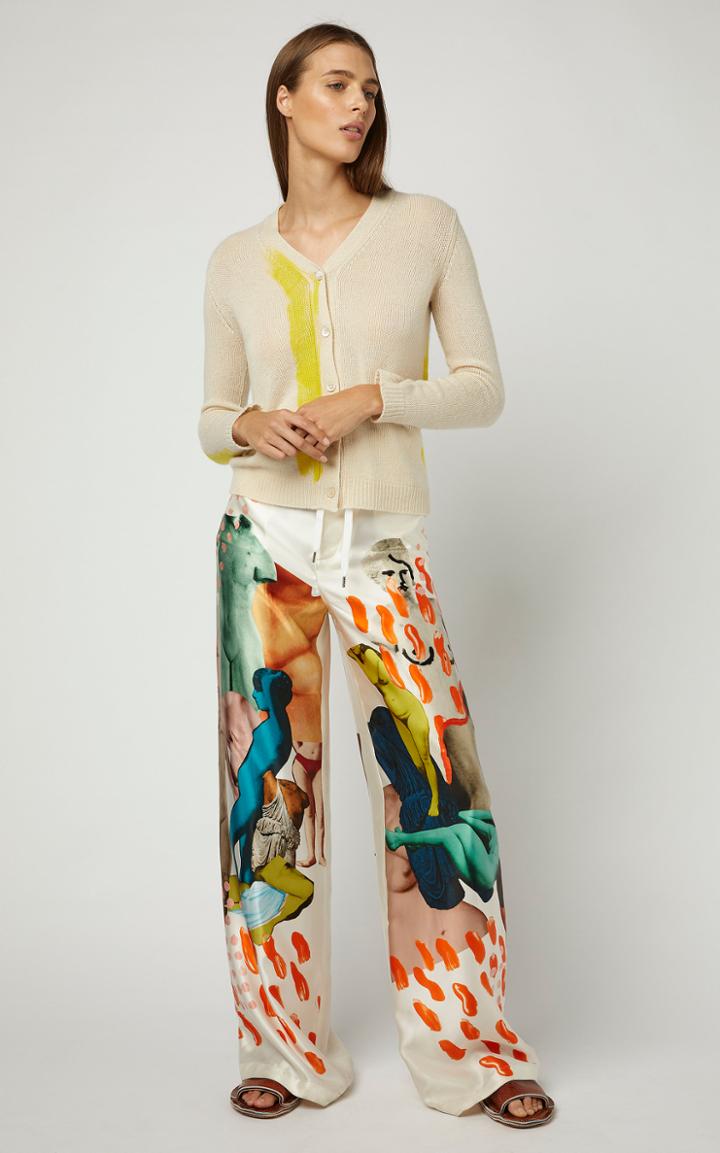Marni Printed Wide Leg Trousers