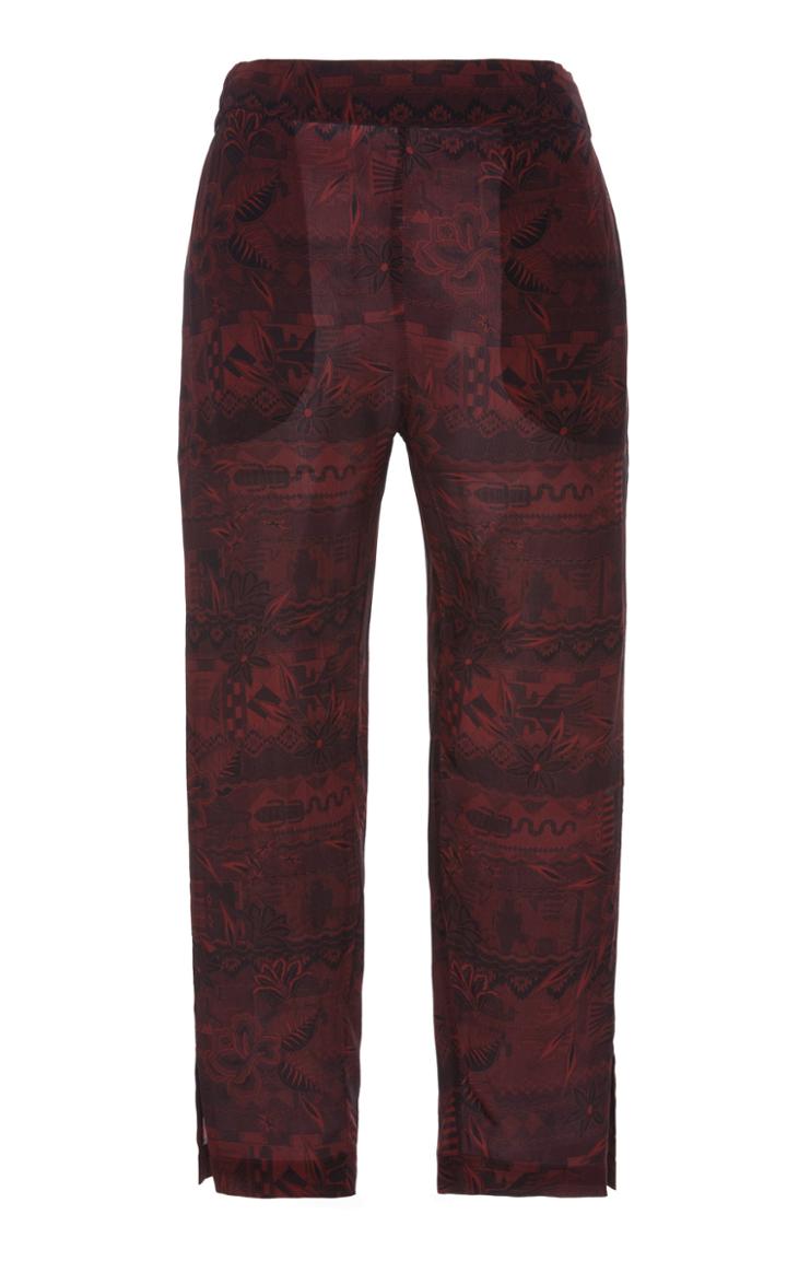 Chufy Qoya Cropped Broadcloth Straight-leg Pants