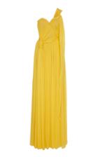 Moda Operandi Oscar De La Renta Draped Silk-chiffon Gown Size: 0