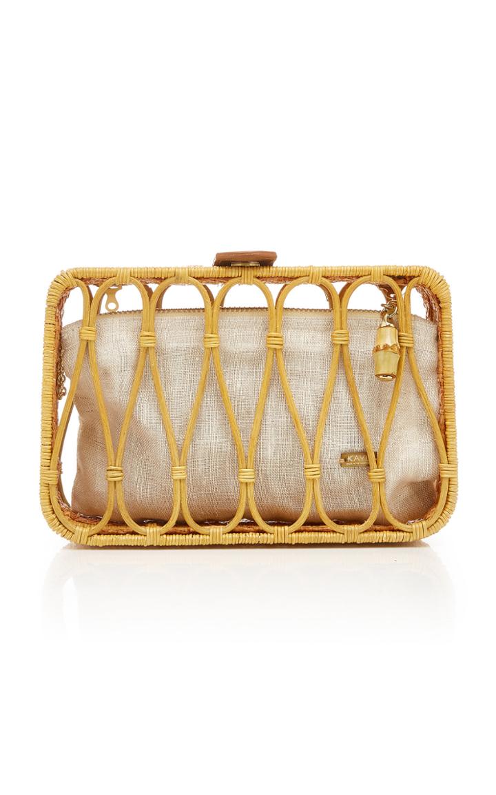 Kayu Anya Rattan Clutch