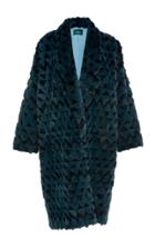 Alena Akhmadullina Geometric Mink Fur Coat