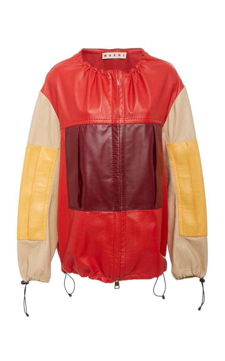 Marni Smooth Lamb Leather Jacket
