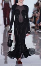 Roberto Cavalli Embellished Long Sleeve Dress
