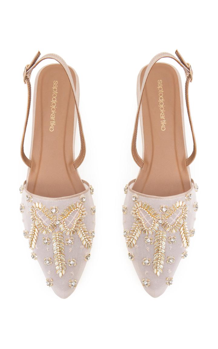 Saptodjojokartiko Embellished Sling Back Flats