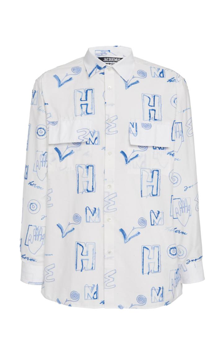 Jacquemus Felix Print Cotton-poplin Shirt