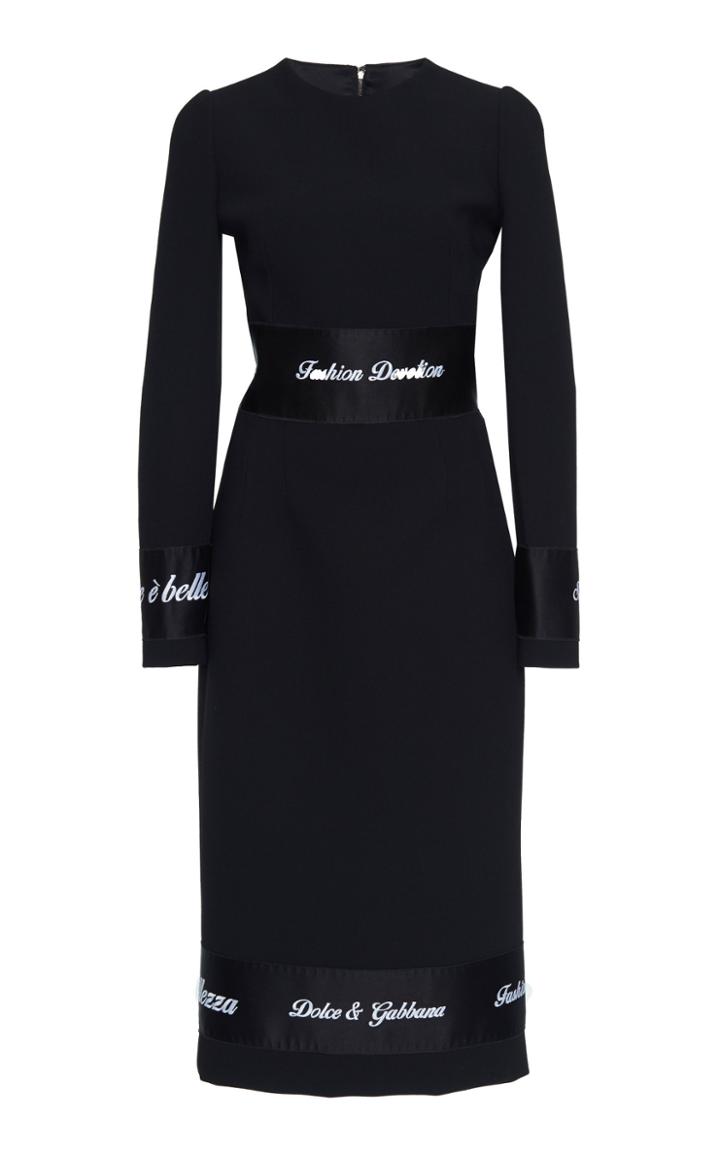 Dolce & Gabbana Fashion Devotion Long Sleeve Dress