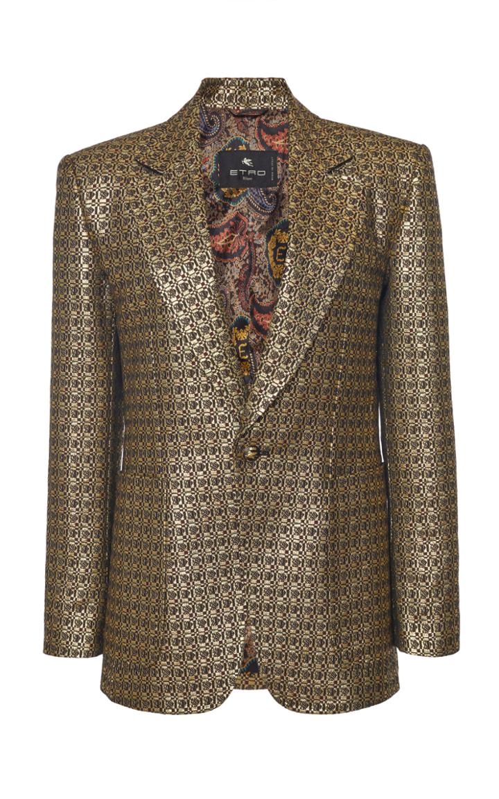 Moda Operandi Etro Metallic Single-breasted Blazer