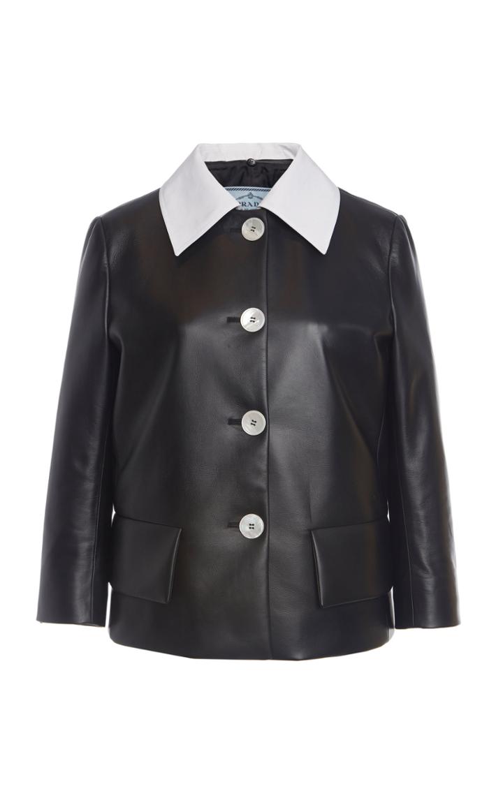 Prada Two-tone Leather Jacket