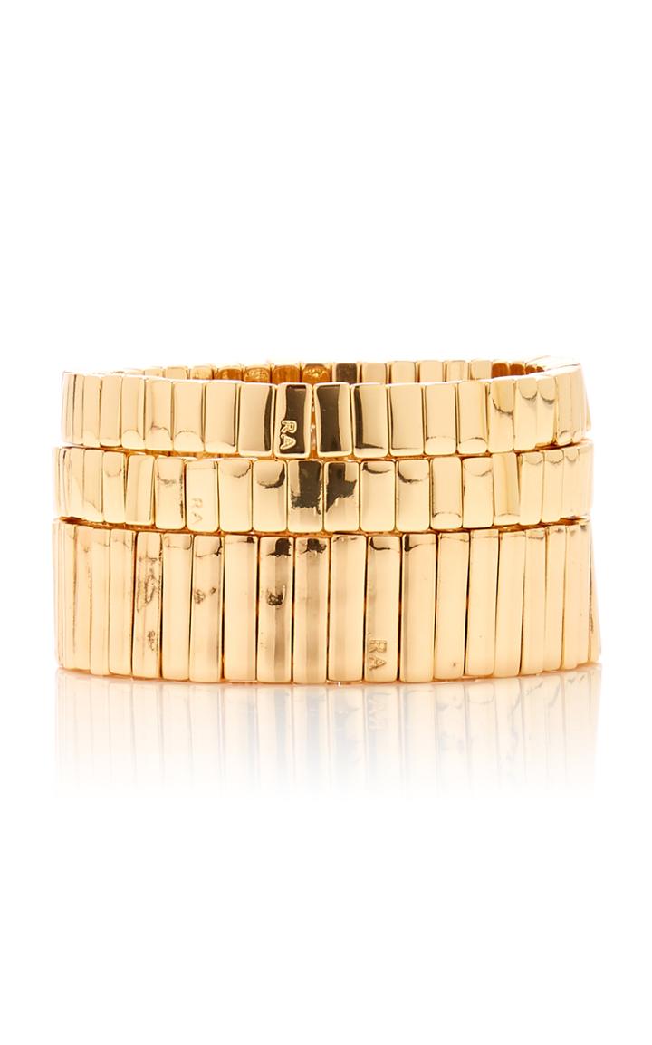 Roxanne Assoulin Set-of-three Watch Band Gold-plated Bracelets