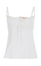 Brock Collection Ruffle-trimmed Cotton-blend Top Size: 2