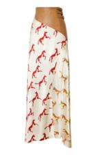 Alejandra Alonso Rojas Buckled Waistband Flared Skirt