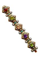 Simon Teakle Antique Viennese Gold And Gemstone Bracelet