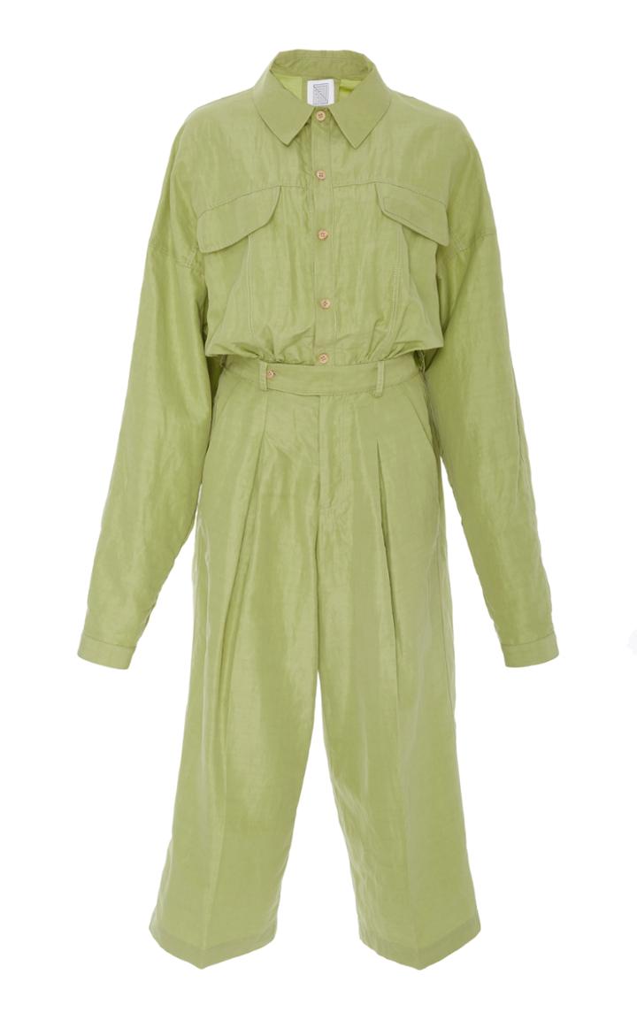 Rosie Assoulin Wide Leg Knee Length Jumpsuit