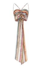Moda Operandi Rosie Assoulin Ruched Chiffon Cropped Halter Top Size: Xs