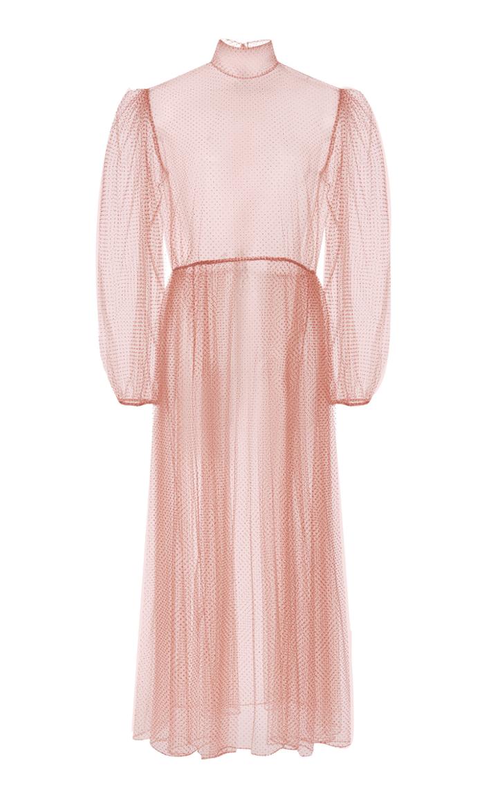 Emilia Wickstead Veronica High Neck Midi Dress