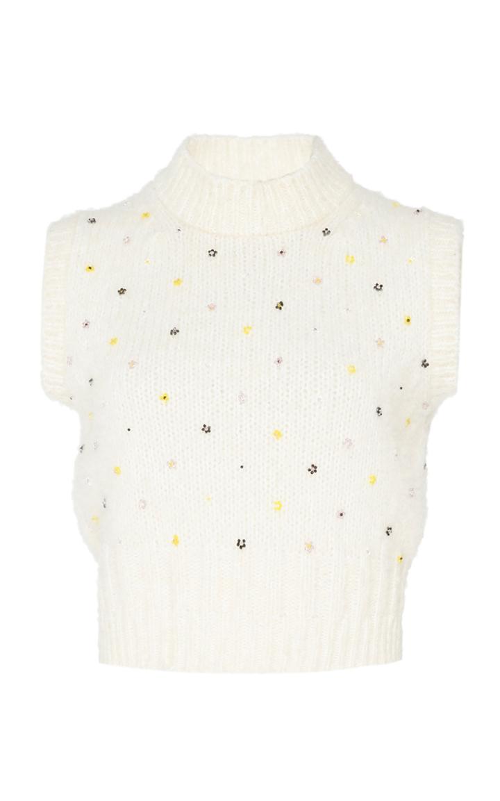 Cecilie Bahnsen Alina Wool-blend Sweater Vest