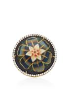 Silvia Furmanovich Blue Marquetry Flower Ring