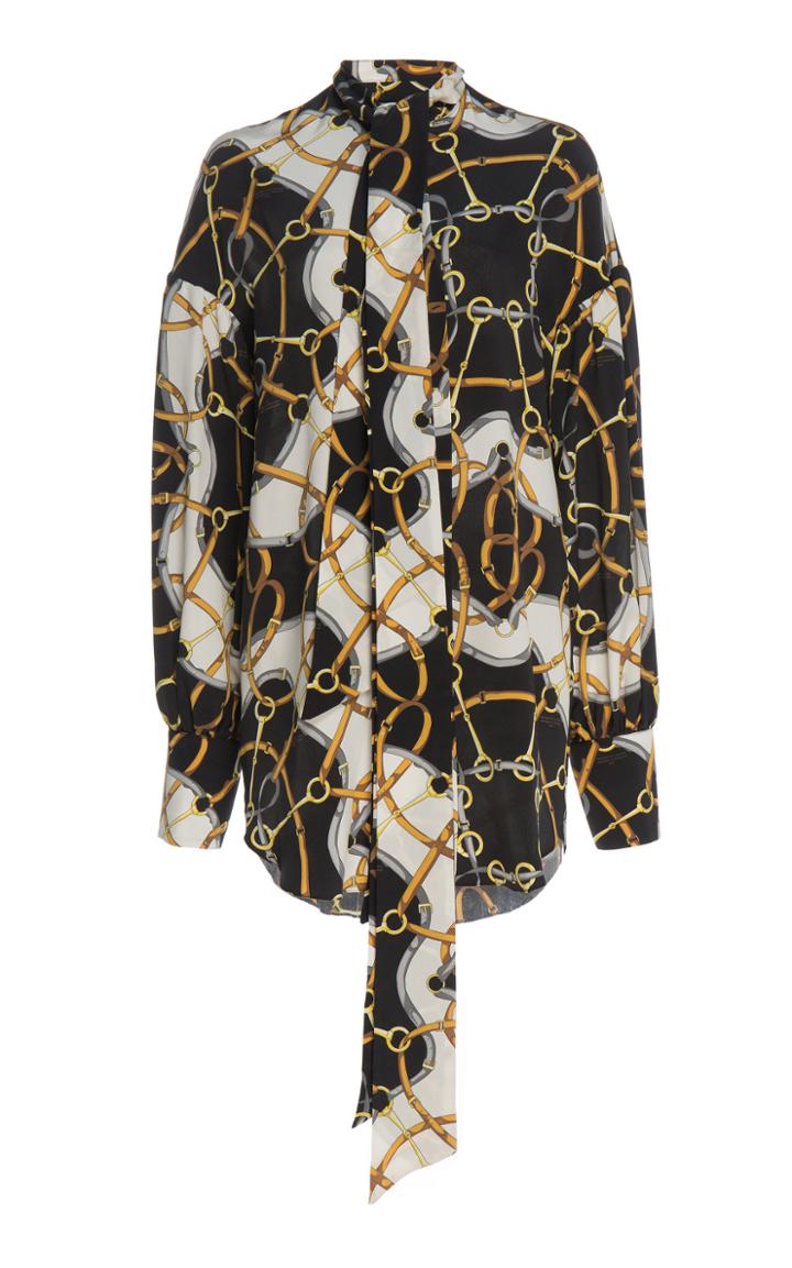 Rokh Double Tie Neck Blouse