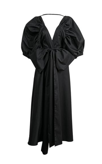 Moda Operandi By Efrain Mogollon Noa Bow Detail Cotton Dress