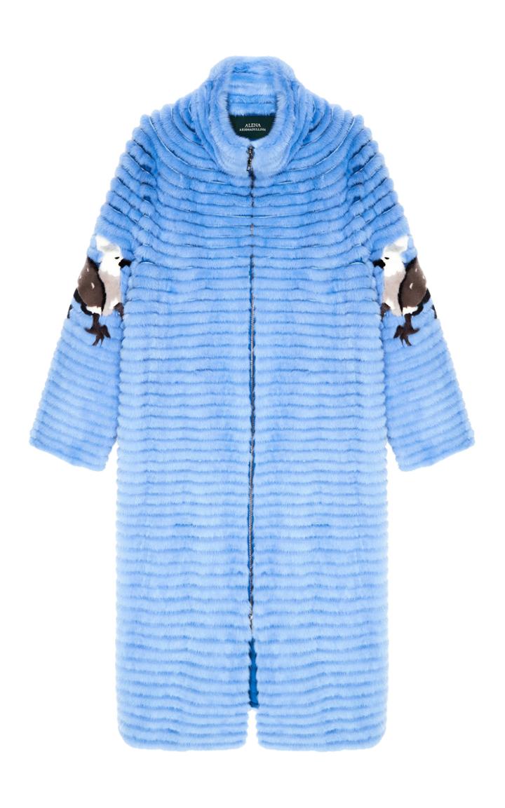 Alena Akhmadullina Textured Mink Fur Coat