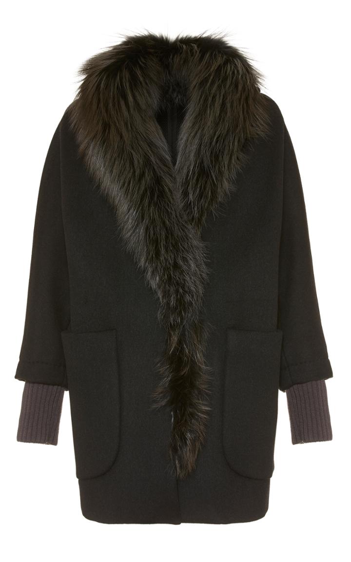 Fabiana Filippi Fur Trim Coat