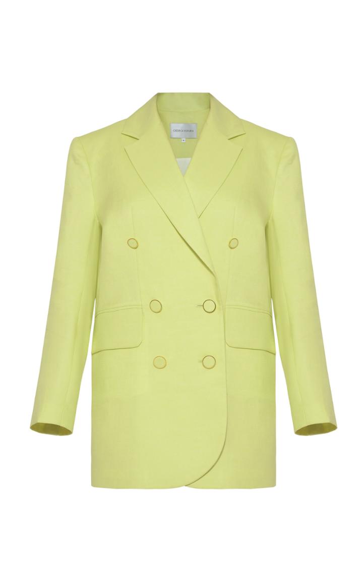 Moda Operandi George Keburia Double-breasted Notched Lapel Blazer Size: S