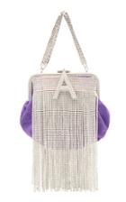 Attico Crystal Embellished Mini Moir Doctor Bag