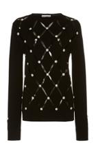 Paco Rabanne Contrast Diamond Knit Sweater