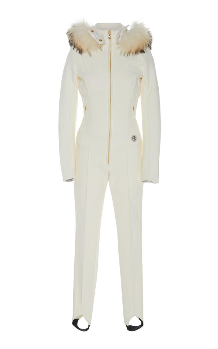 Bogner Fur-trimmed Shell Ski Suit Size: 4