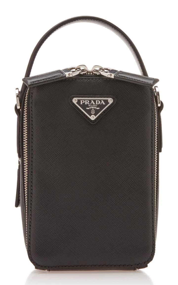 Prada Double-zip Leather Crossbody Bag