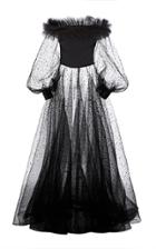 Moda Operandi Christian Siriano Cold-shoulder Pleated Tulle Gown Size: 8