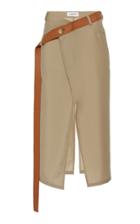 Moda Operandi Lanvin Slit Mohair-wool Blend Midi Skirt Size: 36